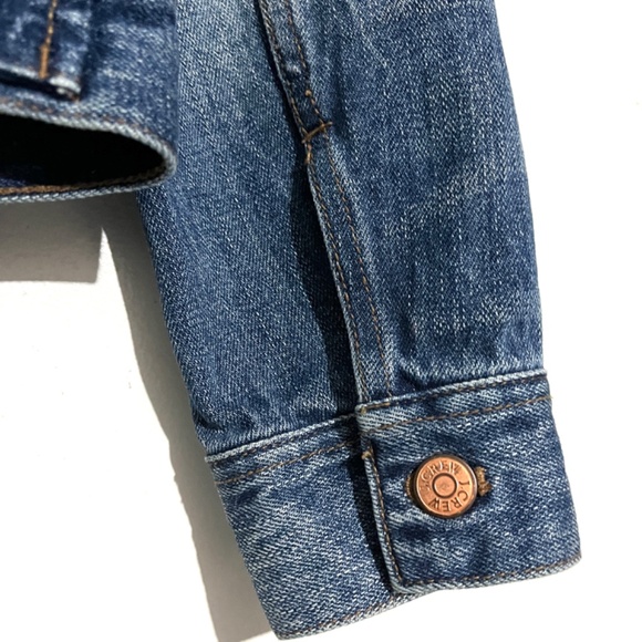 J Crew Indigo Tyler Wash Cropped Jean Jacket C0172 (Customized) - Picture 9 of 15